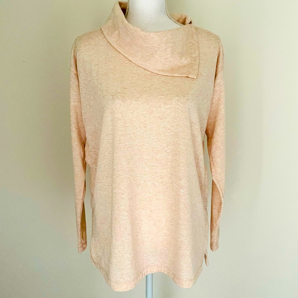 Max Studio Split Cowl-Neck Knit Tunic